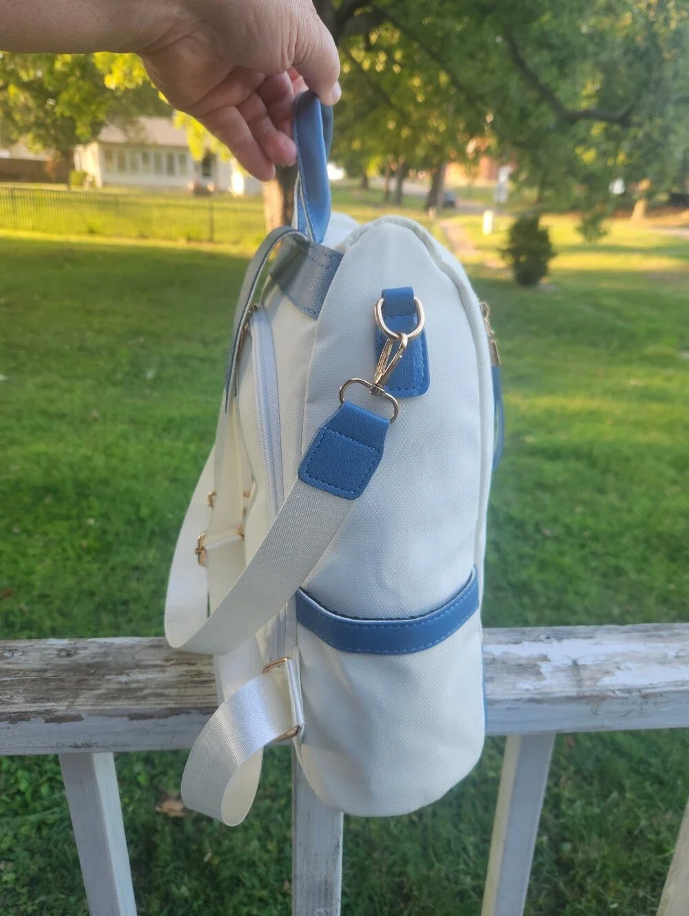 Harry Potter White and Blue Character Backpack By Warner Bros. EUC